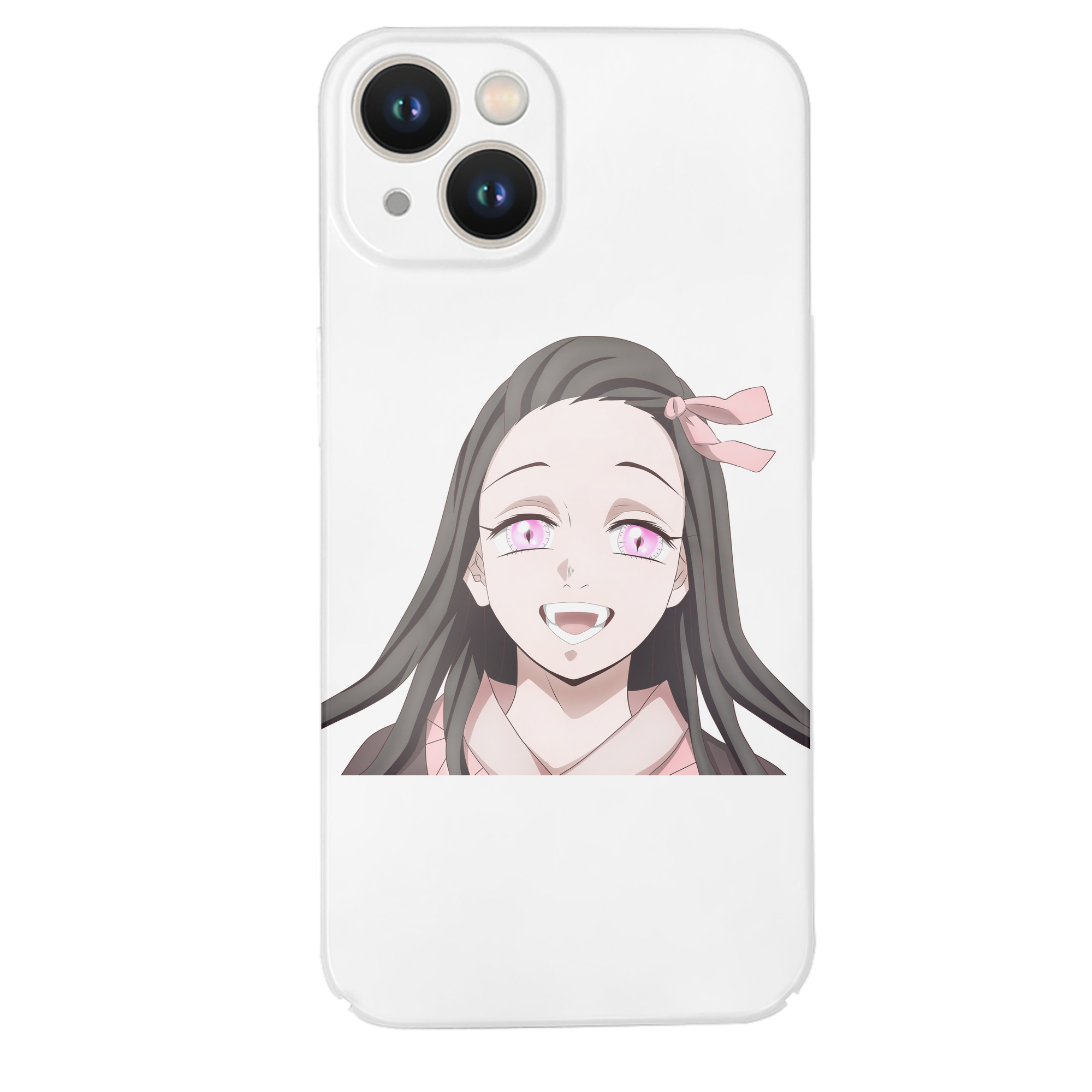 （画像用） 鬼滅の刃（きめつのやいば）竈門 禰󠄀豆子／かまど ねずこ Kamado Nezuko 【iPhone 14シリーズ対応】ハードケース